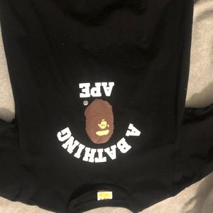 A Bathing Ape College Tee Black